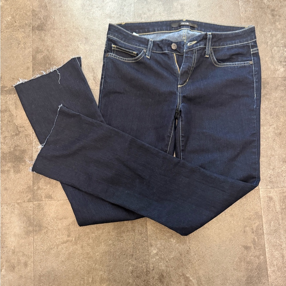 Joe's Slim Fit Mini Boot Cut Dark Blue Denim Jeans